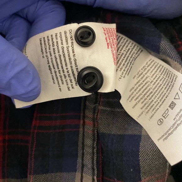 Selected Homme flannel button-down. Men's medium. - Picture 5 of 7